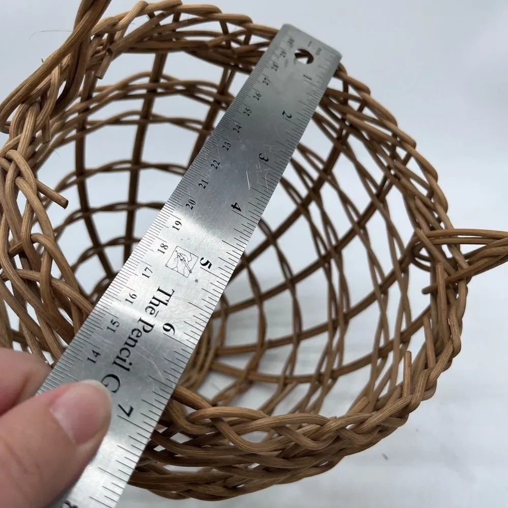 Woven Tan Basket Bag